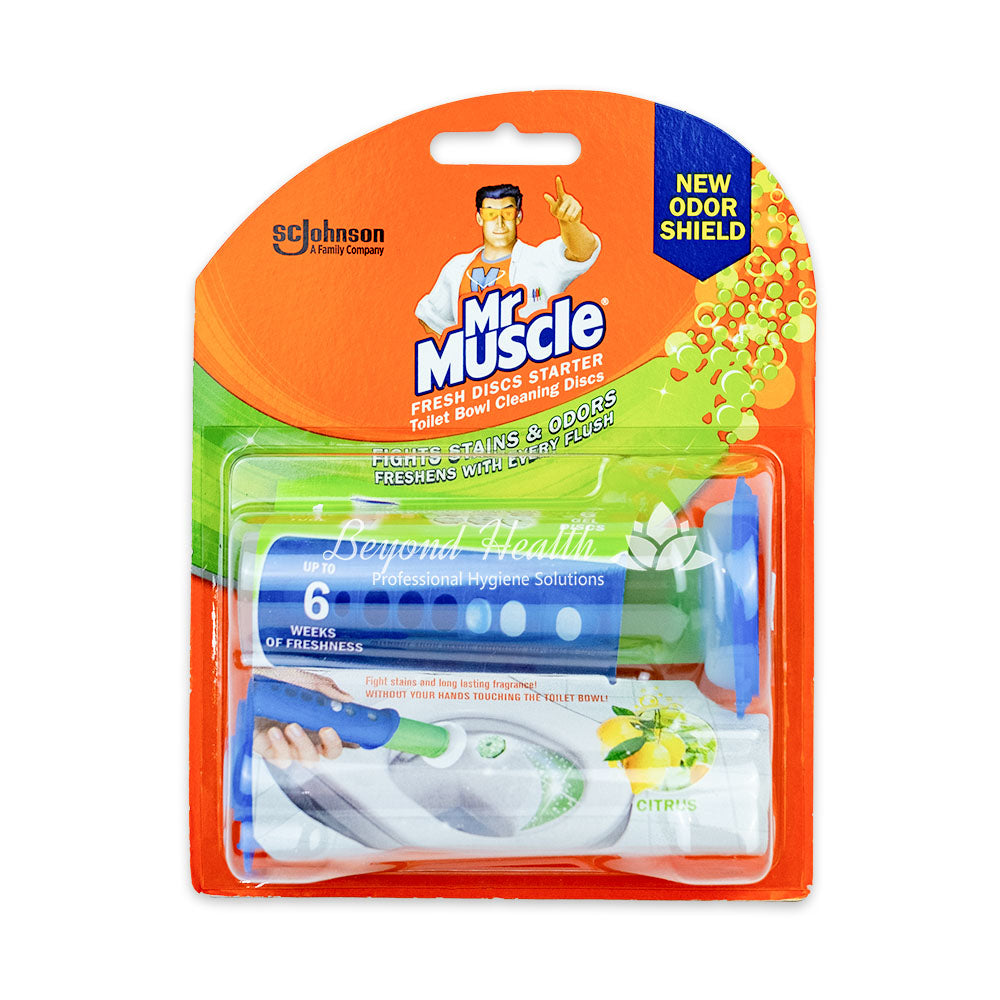 Mr. Muscle Fresh Disc Toilet Bowl Cleaning Citrus Fresh Disc 38g