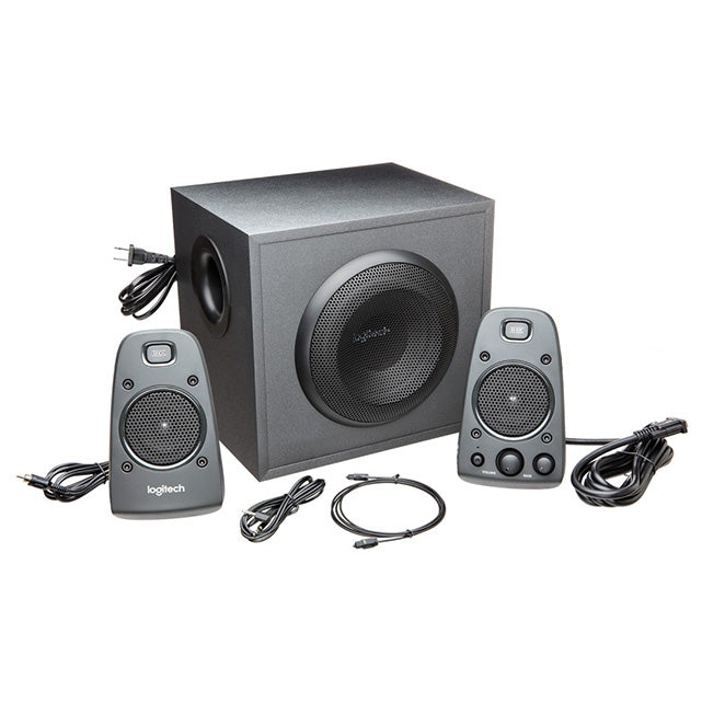 Logitech Z625 THX 2.1 Speaker System with Subwoofer, THX Certified Audio, 400 Watts Peak Power, Deep Bass, Multi-Device, 3.5 mm and RCA Inputs, PC/PS4/Xbox/DVD Player/TV/Smartphone/Tablet
