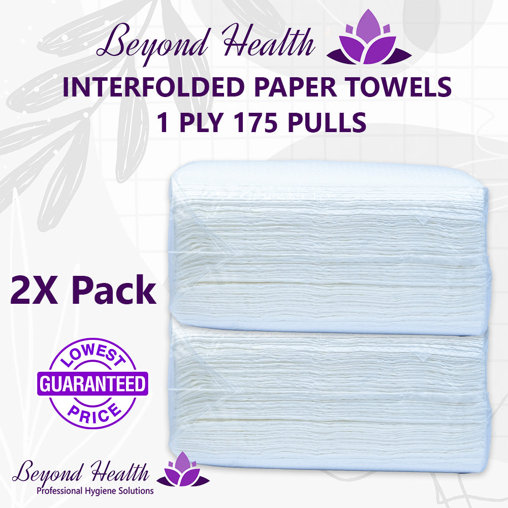 SCPA Unbranded Interfolded Paper Towel 175 sheets 2 Packs