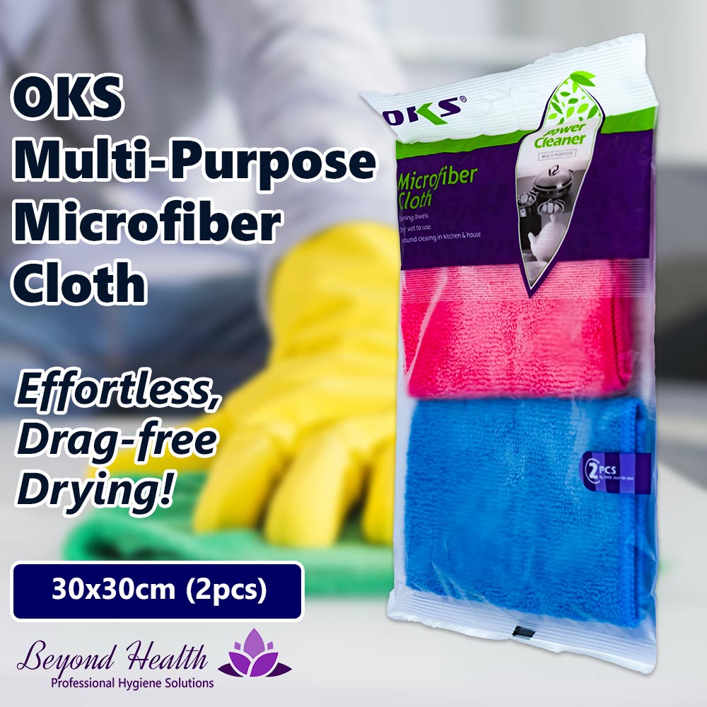 OKS Multi-Purpose Microfiber Cloth 30x30cm (2pcs)