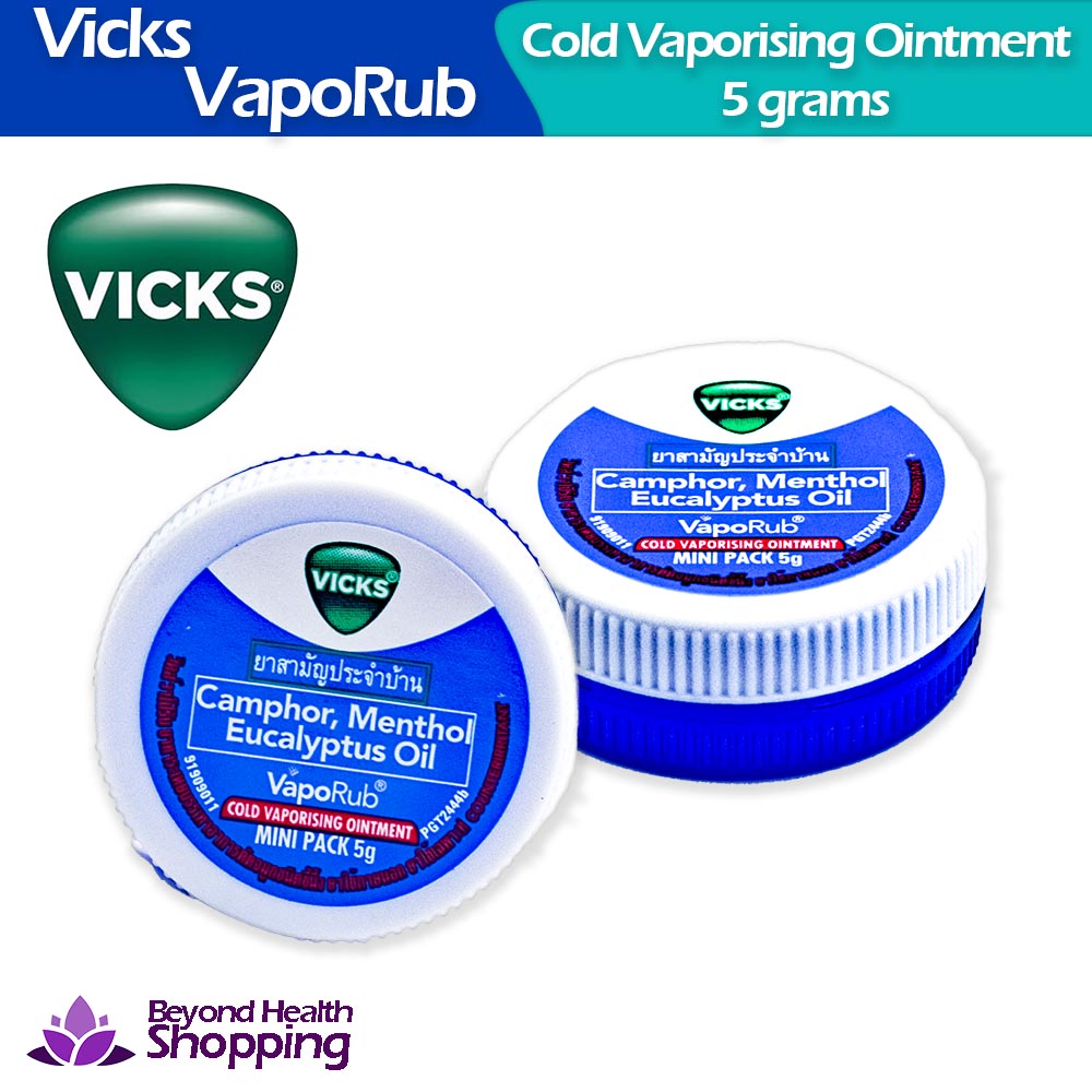 Vicks Vapo Rub Cold Vaporising Ointment 5g Mini Pack
