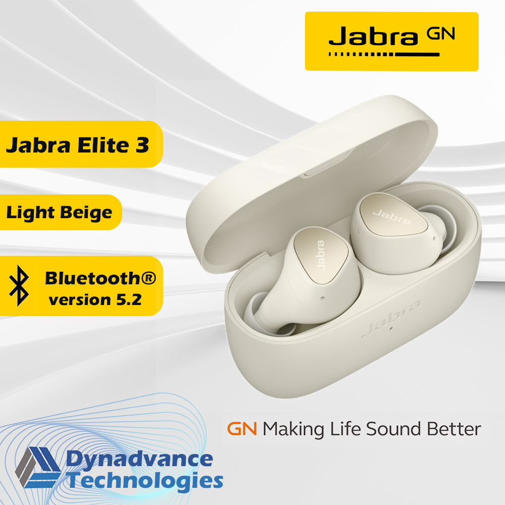 Jabra GN Elite 3 APAC Pack, (Light Beige)Elite Family True Wireless New Earbuds Brilliantly engineered to Great calls & music wherever you go