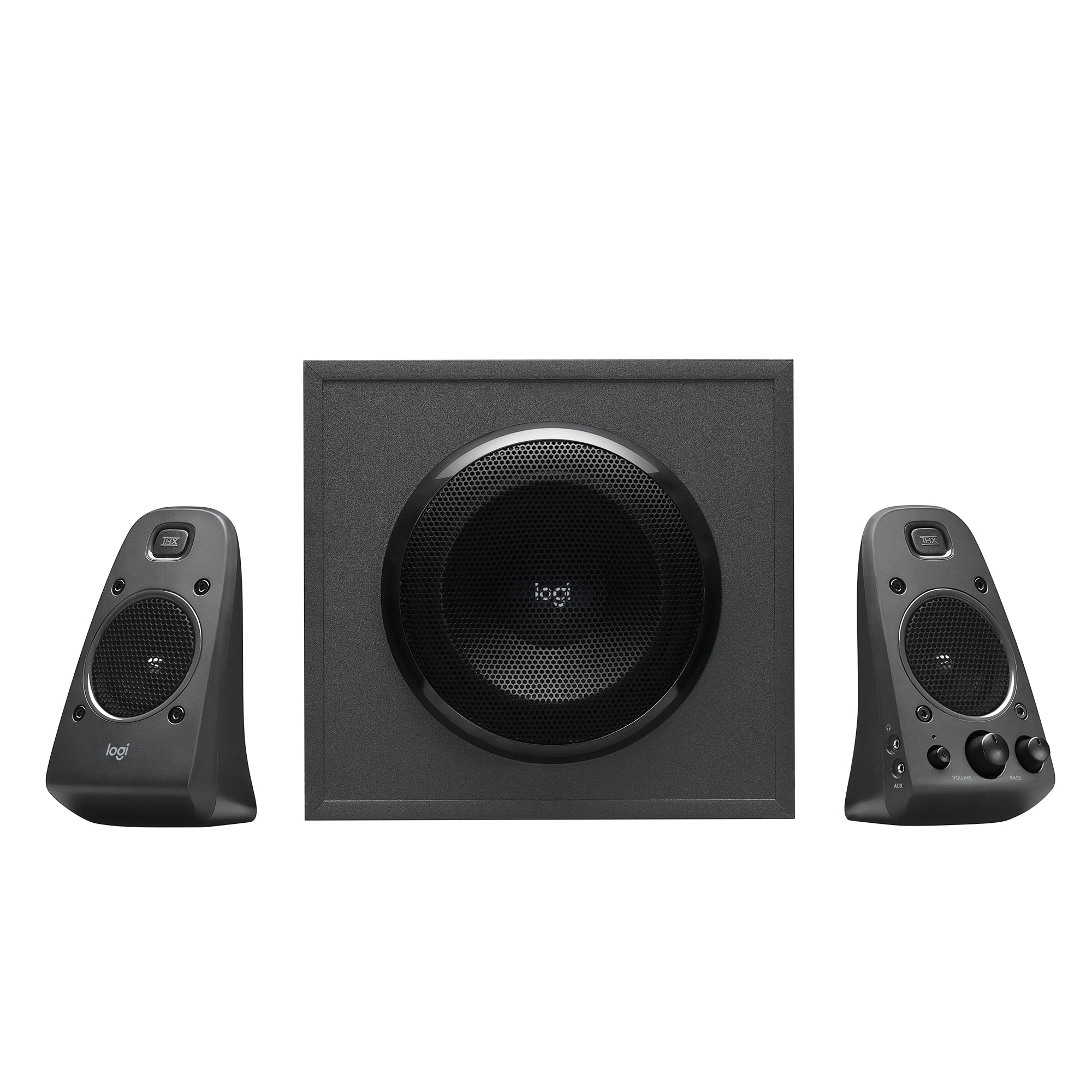 Logitech Z625 THX 2.1 Speaker System with Subwoofer, THX Certified Audio, 400 Watts Peak Power, Deep Bass, Multi-Device, 3.5 mm and RCA Inputs, PC/PS4/Xbox/DVD Player/TV/Smartphone/Tablet