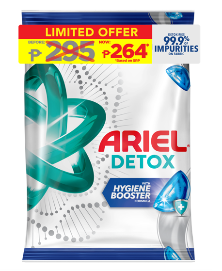 Ariel Detox with Hygiene Booster 1320g Refill (Laundry Detergent, Laundry Powder)