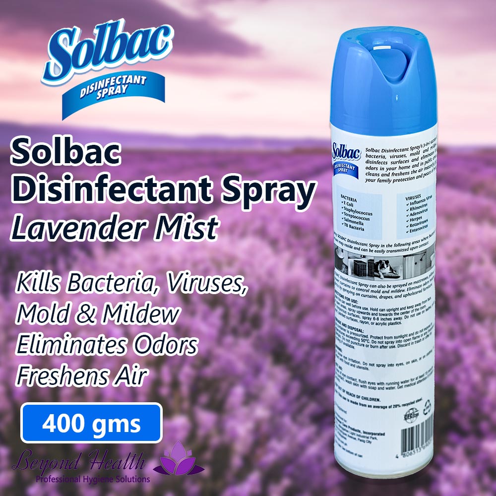 Solbac Disinfectant Spray Lavender Mist 400g