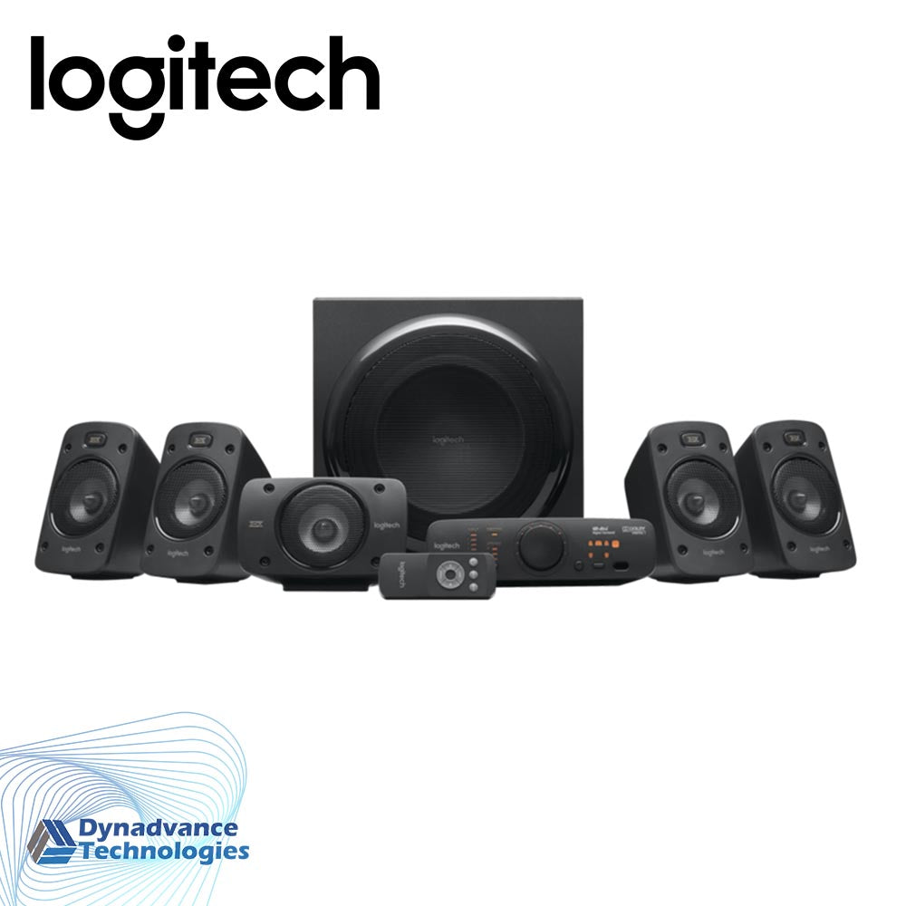 Logitech Z906 5.1 Surround Sound Speaker System, THX, Dolby & DTS Certified, 1000 Watts Peak Power, Multi -Device, Multiple Audio Inputs, UK Plug, PC/PS4/Xbox/Music Player/TV/Smartphone/Tablet