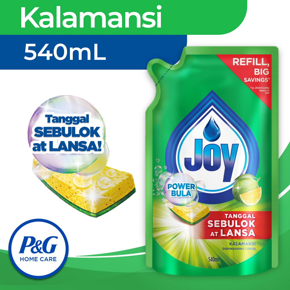 Joy Dishwashing Liquid Kalamansi 540mL Refill (Dishwashing Liquid)