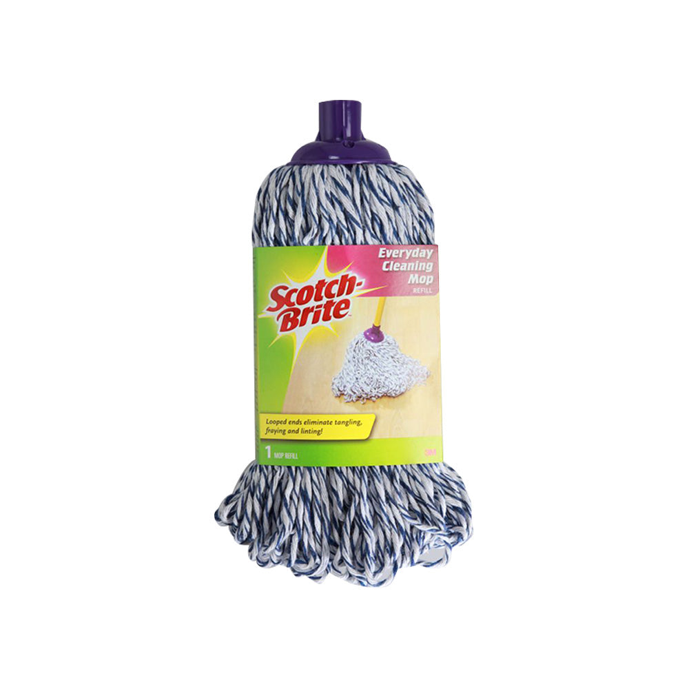 3M Scotch Brite, Round Cotton Mop Refill, Cotton and polyester with looped