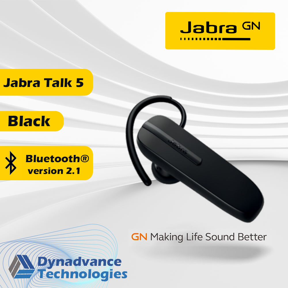 Jabra GN Talk 5 (Black) Wireless Headset Smart functions Bluetooth® Audio technology optimized for high quality calls
