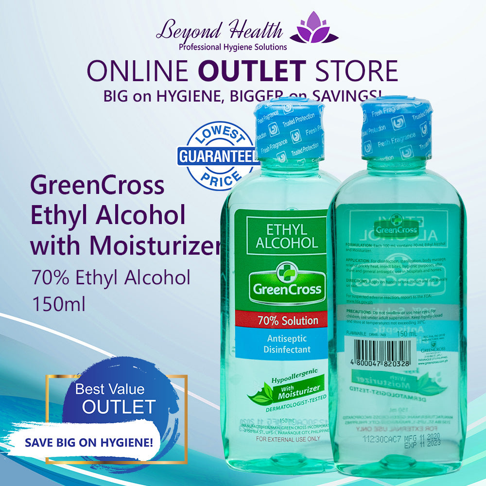 GreenCross 70% Ethyl Alcohol with Moisturizers 150ml