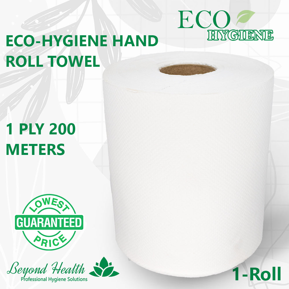 Eco-Hygiene Hand Roll Towel 1 Ply 200 Meters Greenchoice Certified Halal Certified
