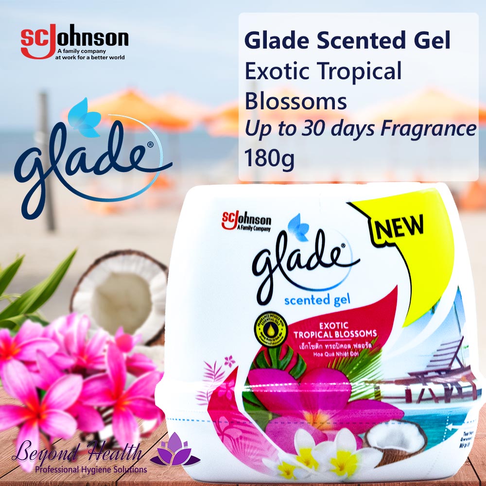 Glade Scented Gel Exotic Tropical Blossoms 180g
