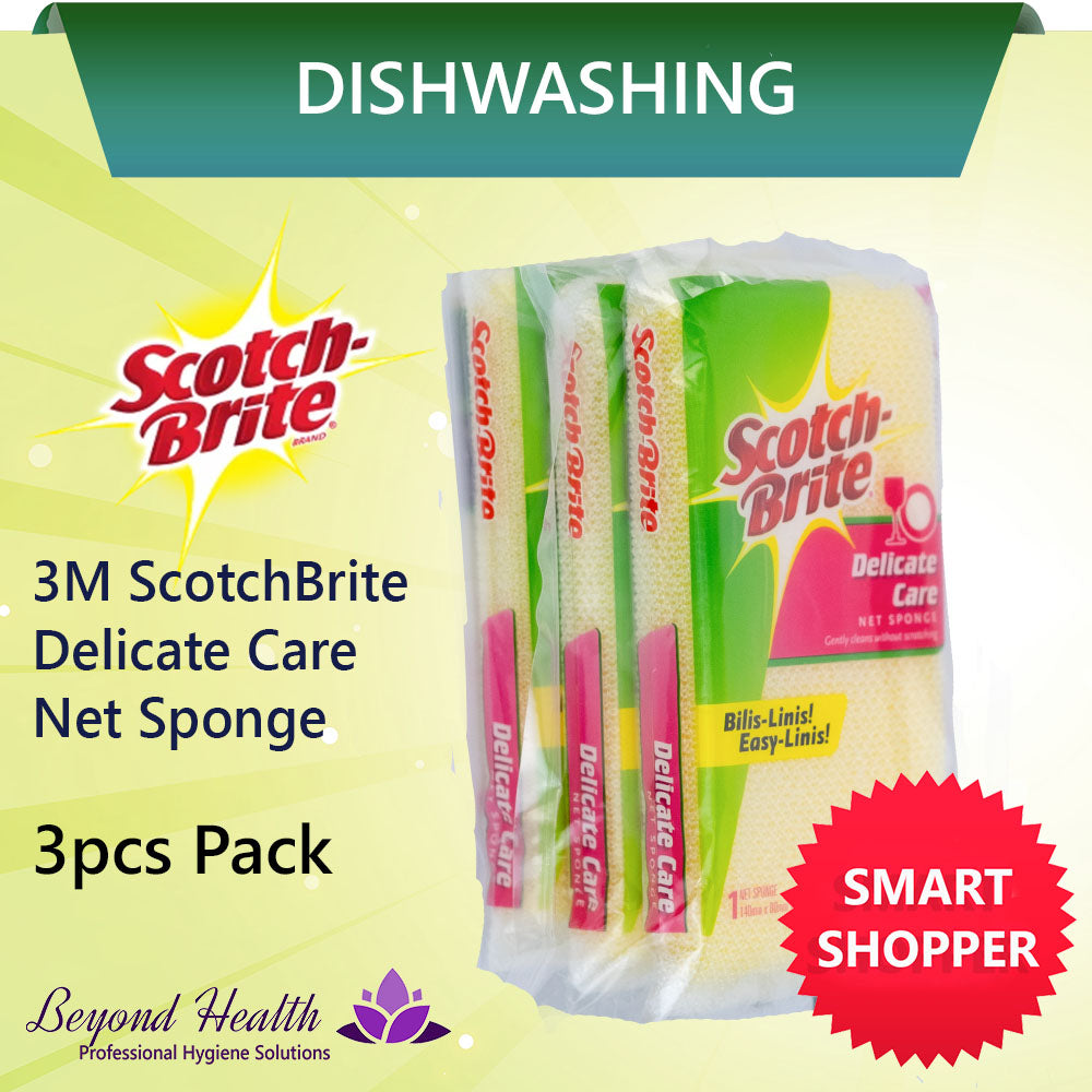 Scotch-Brite® Delicate Care Net Sponge 3pcs