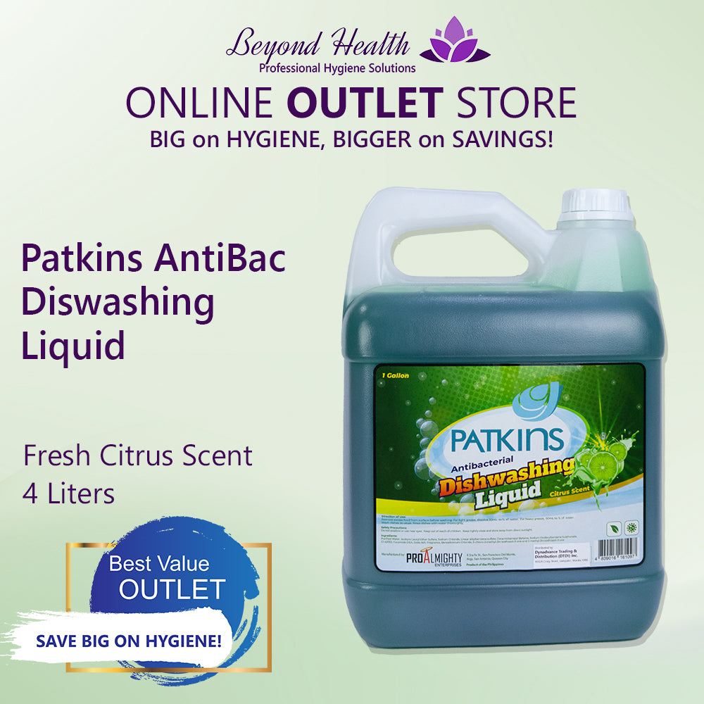 Patkins Antibacterial Dishwashing Liquid Premium Quality 4Liters