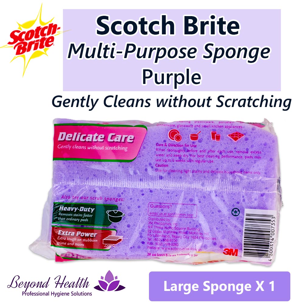 Scotch Brite Delicate Care Multipurpose Sponge Purple