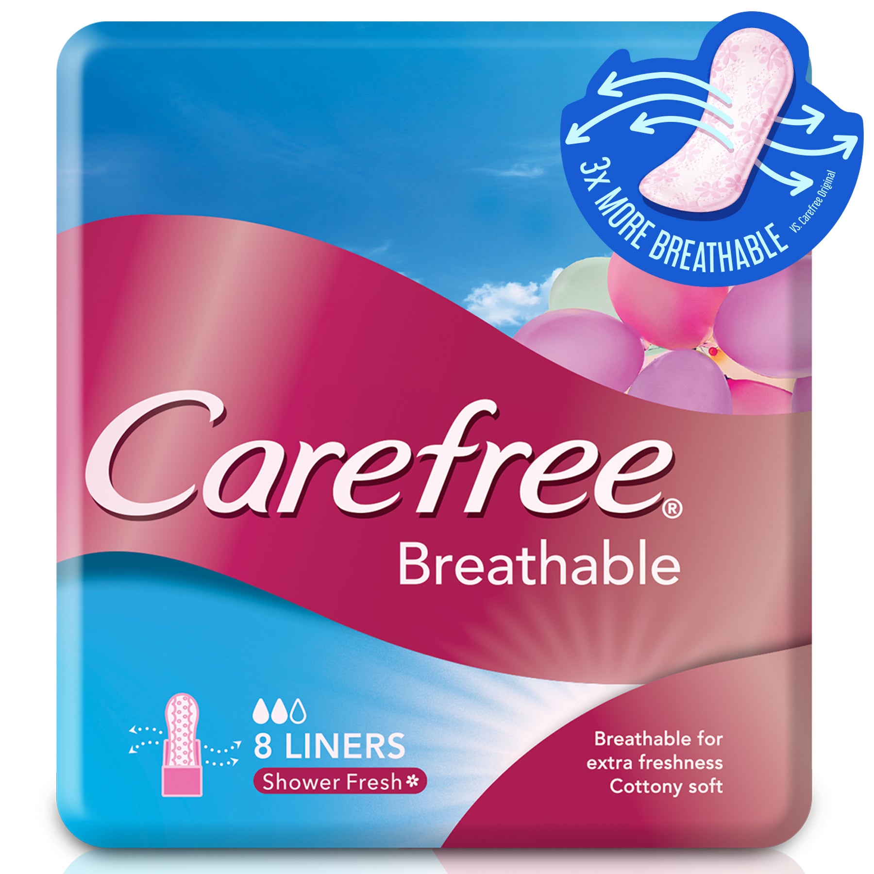[PROMO] Carefree Super Dry Panty Liners 20s + Breathable 8s Value Pack