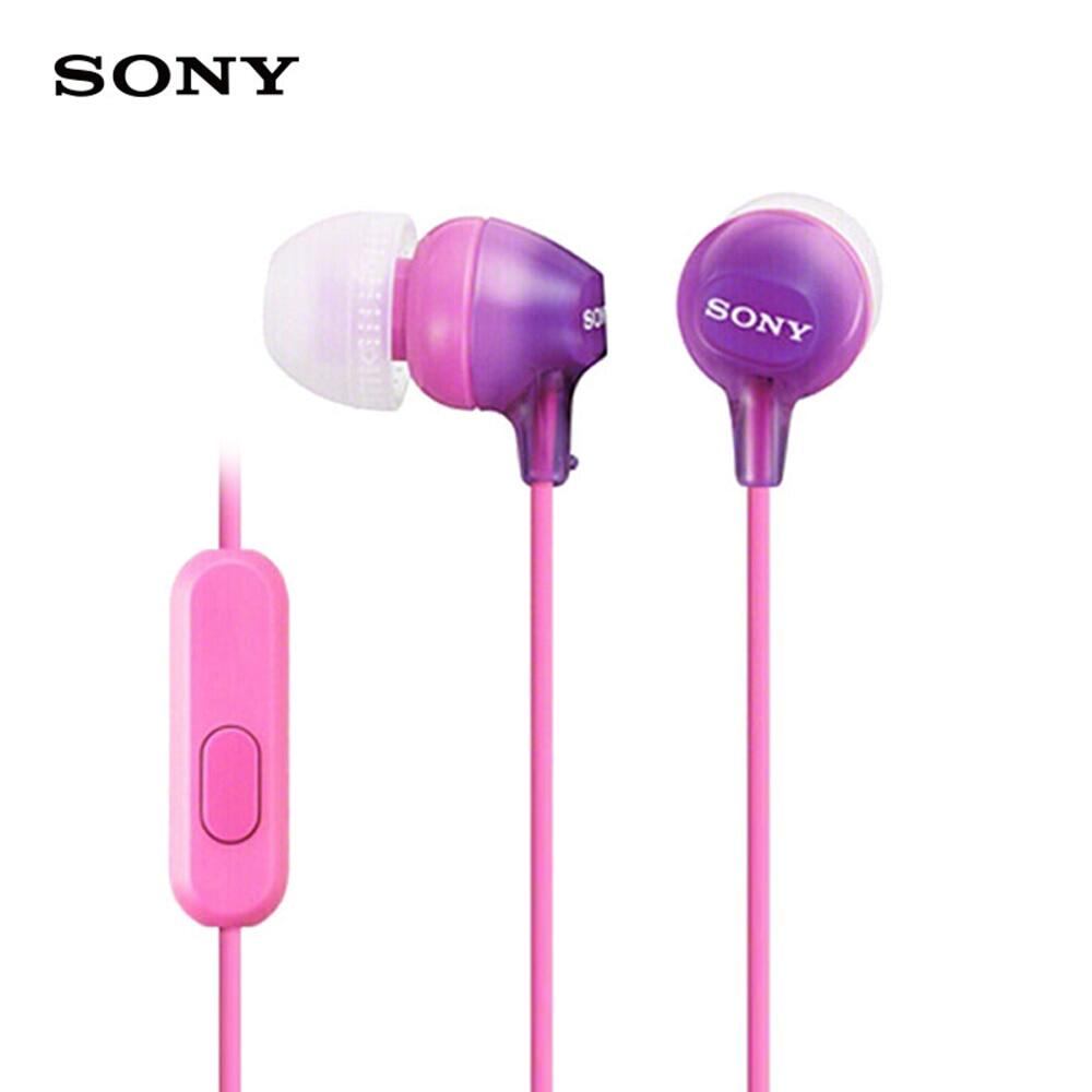 MDR-EX15AP Stereo Earphones 3.5mm Wired Headset Sport Earbuds HIFI Headphone Handsfree with Mic for Smartphones Music Game