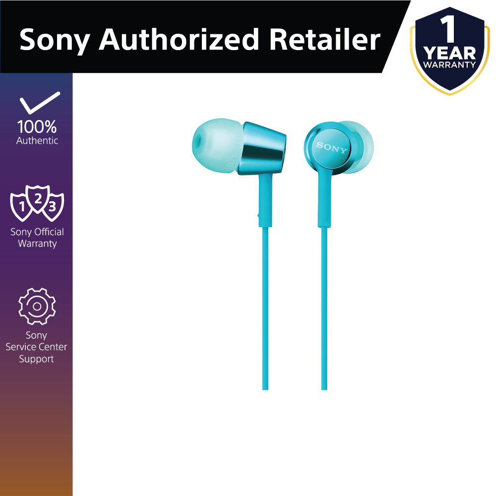 Sony MDR-EX155AP/ MDREX155AP In-Ear Headphones with Inline remote and mic