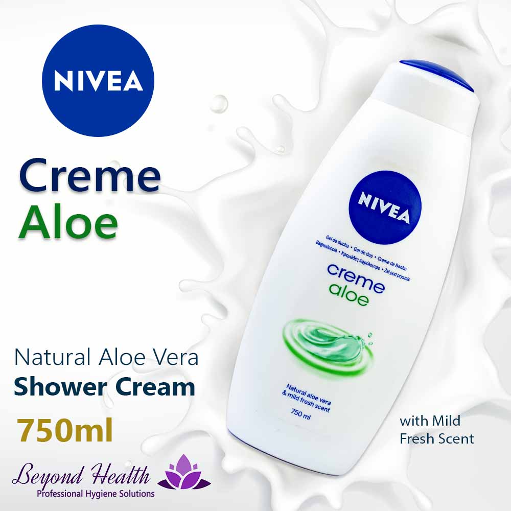 Nivea Cream Aloe Hydration Body Wash Natural Aloe Vera & Mild Fresh Scent 750ml