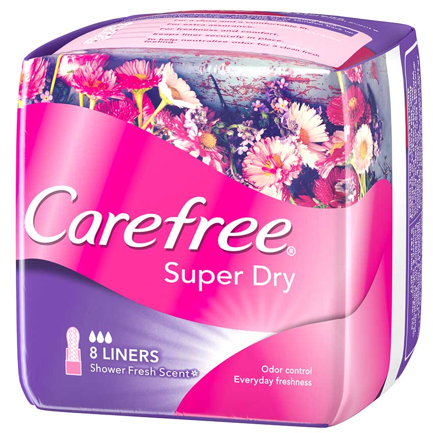 [PANTY LINERS] Carefree Super Dry 8s x 2