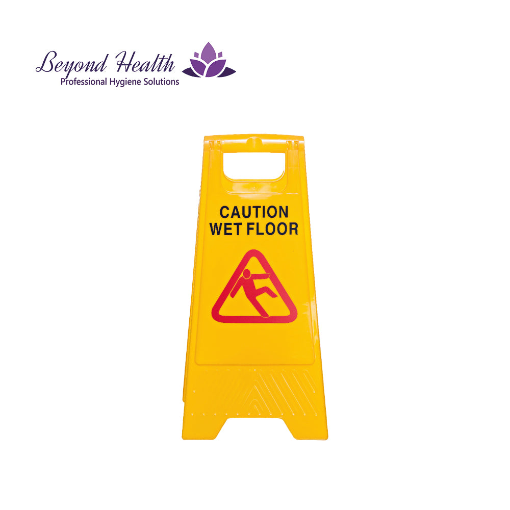 Universal Caution Sign Warning Slippery When Wet Floor Signage