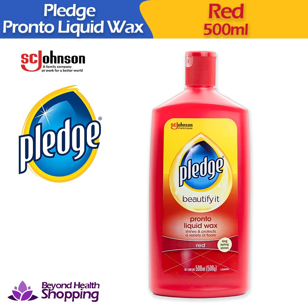 Pledge Pronto Liquid Wax Polish Red 500ml