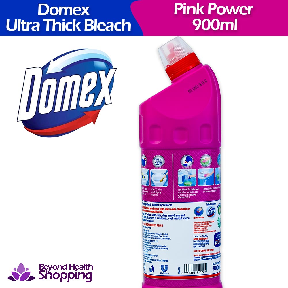 Domex Ultra Thick Bleach Pink Power 900ml