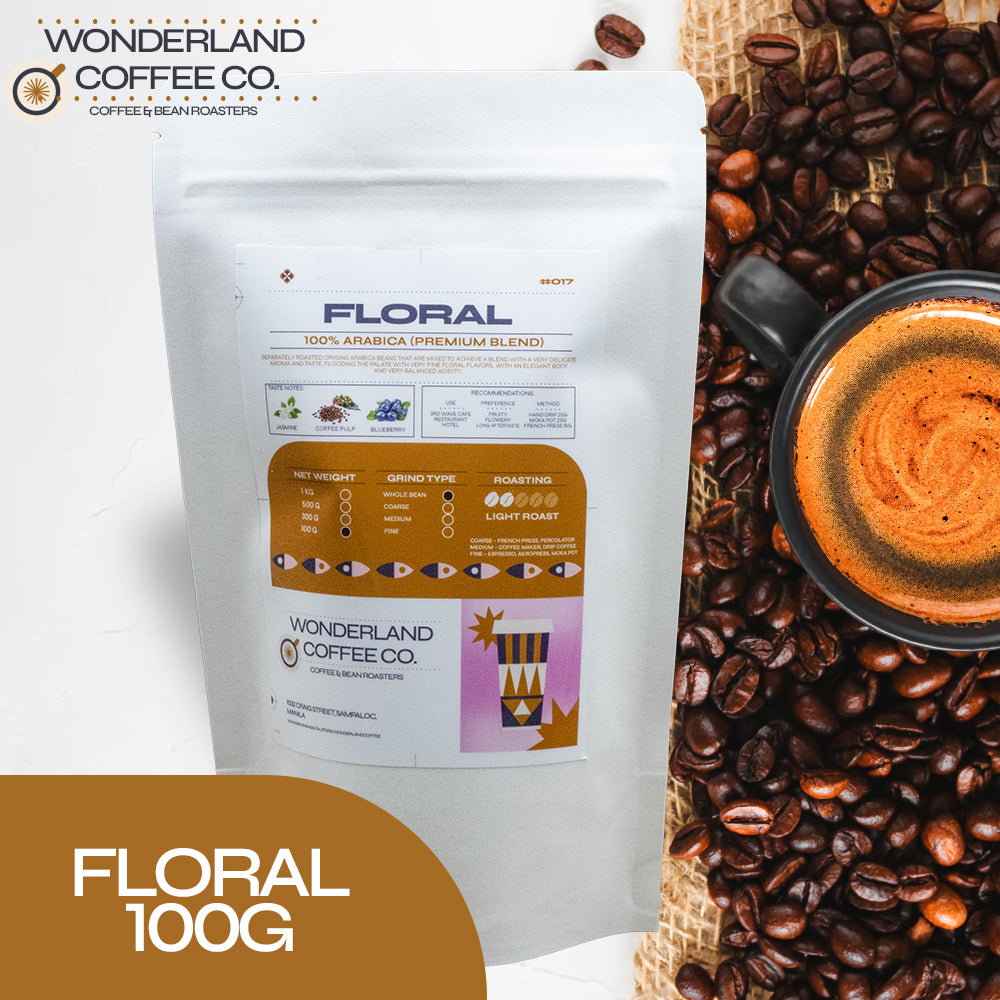 Floral Coffee Beans 100% Arabica Premium Blend Floral Infusion: Premium Single-Origin Coffee Beans with Delicate Floral Notes - Perfect for Cold Brew and Espresso-Based Drinks