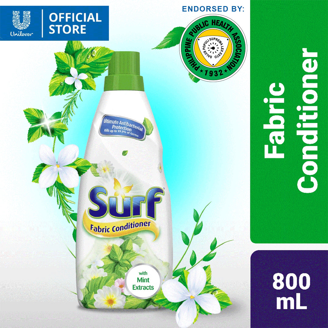 Surf Antibacterial Laundry Fabric Conditioner 800ml Bottle