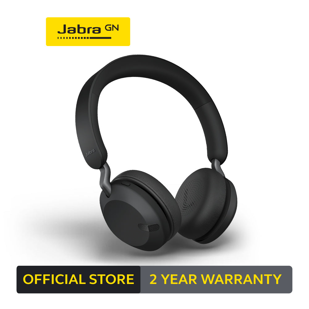 Jabra Elite 45h - Compact Wireless On-Ear Headphones with 50-Hours Battery Life - Titanium Black
