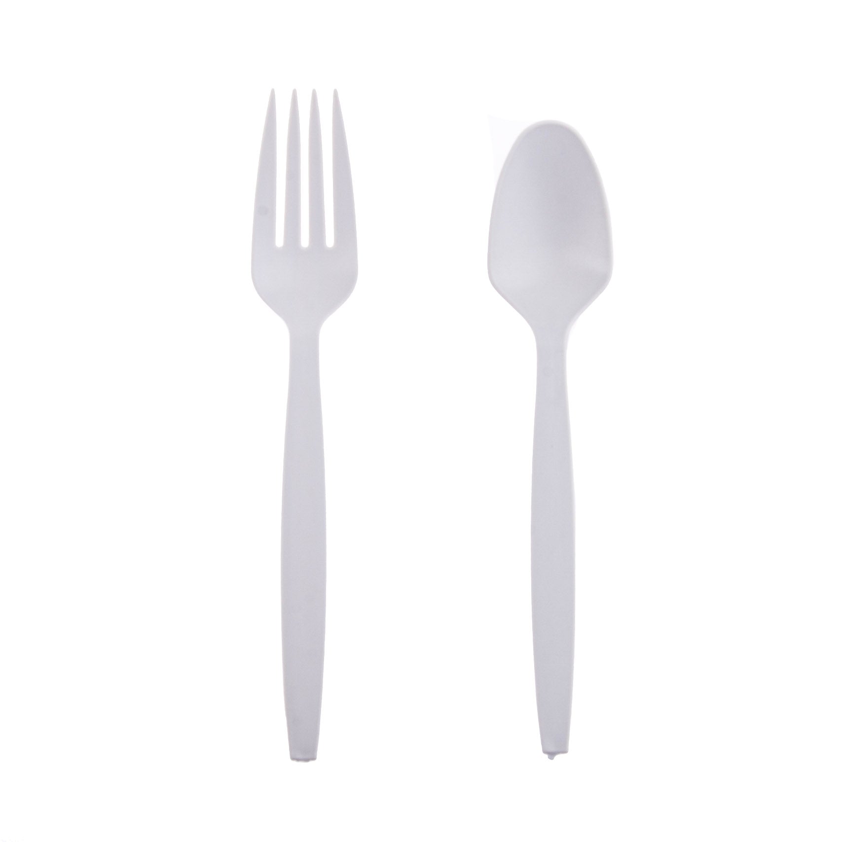 Cheers Starch-based Cutleries Spoon & Fork 12 Pairs - Natural Color (1 Pack) TPH
