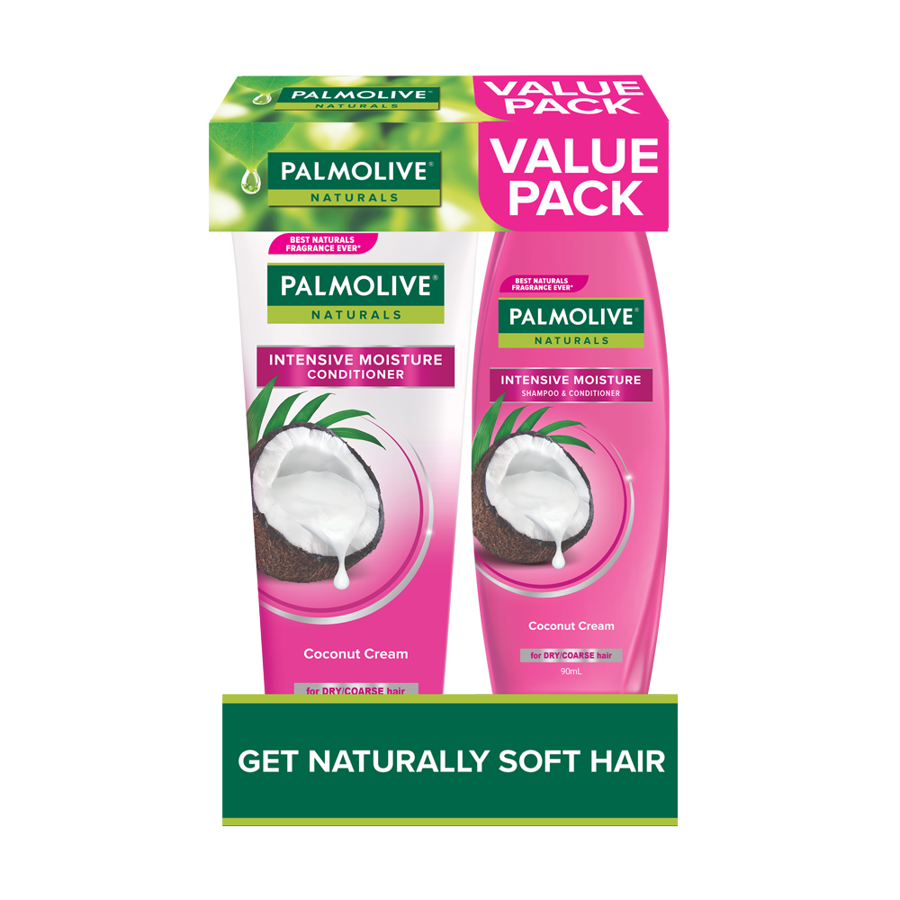 Palmolive Naturals Intensive Moisture Conditioner and Shampoo 180mL Promo Pack