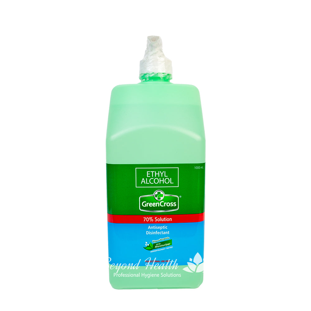 GreenCross 70% Ethyl Alcohol with Moisturizers 1000ml (1 Liter)