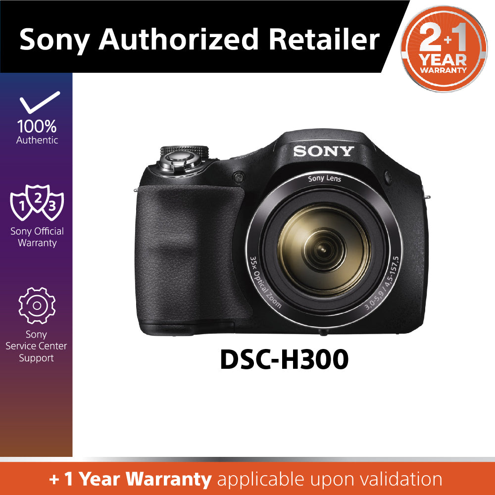 Sony DSC-H300 Camera with 35x Optical Zoom