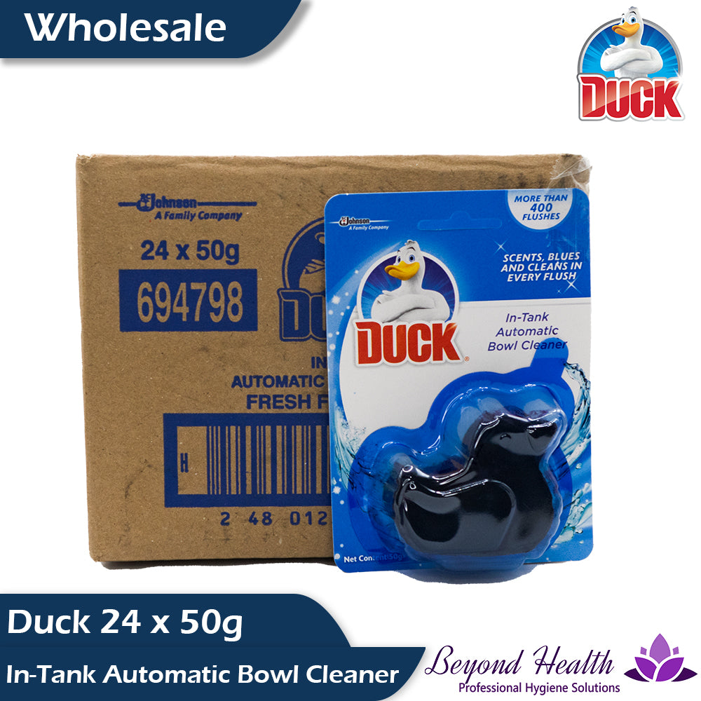 Wholesale Duck (24x50g) In-Tank Automatic Bowl Cleaner Blues and cleans in every flush More than 400 flushes