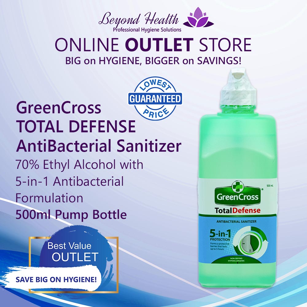 GreenCross TOTAL DEFENSE Antibacterial Sanitizer 500ml