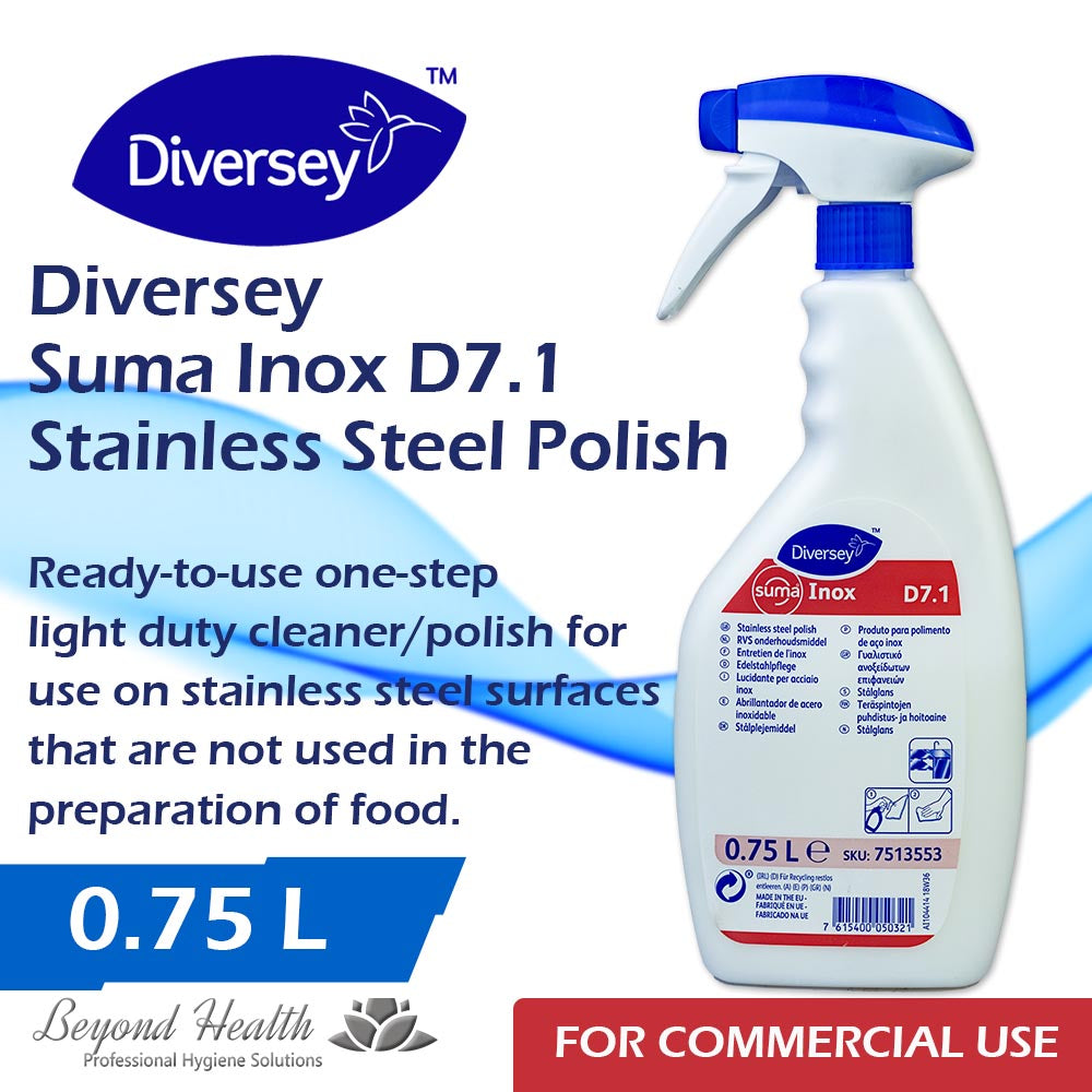 Diversey Suma Inox D7.1 Stainless Steel Polish 0.75L