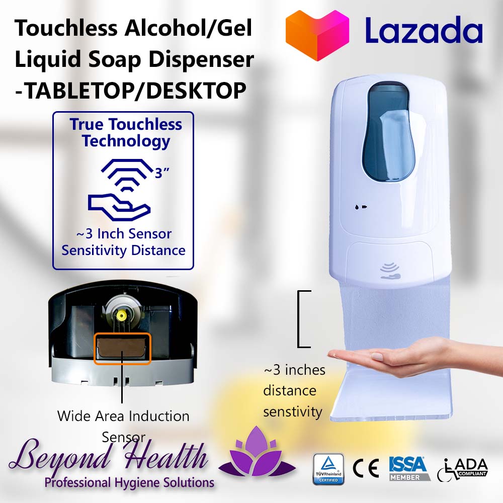 Touchless Alcohol Dispenser White