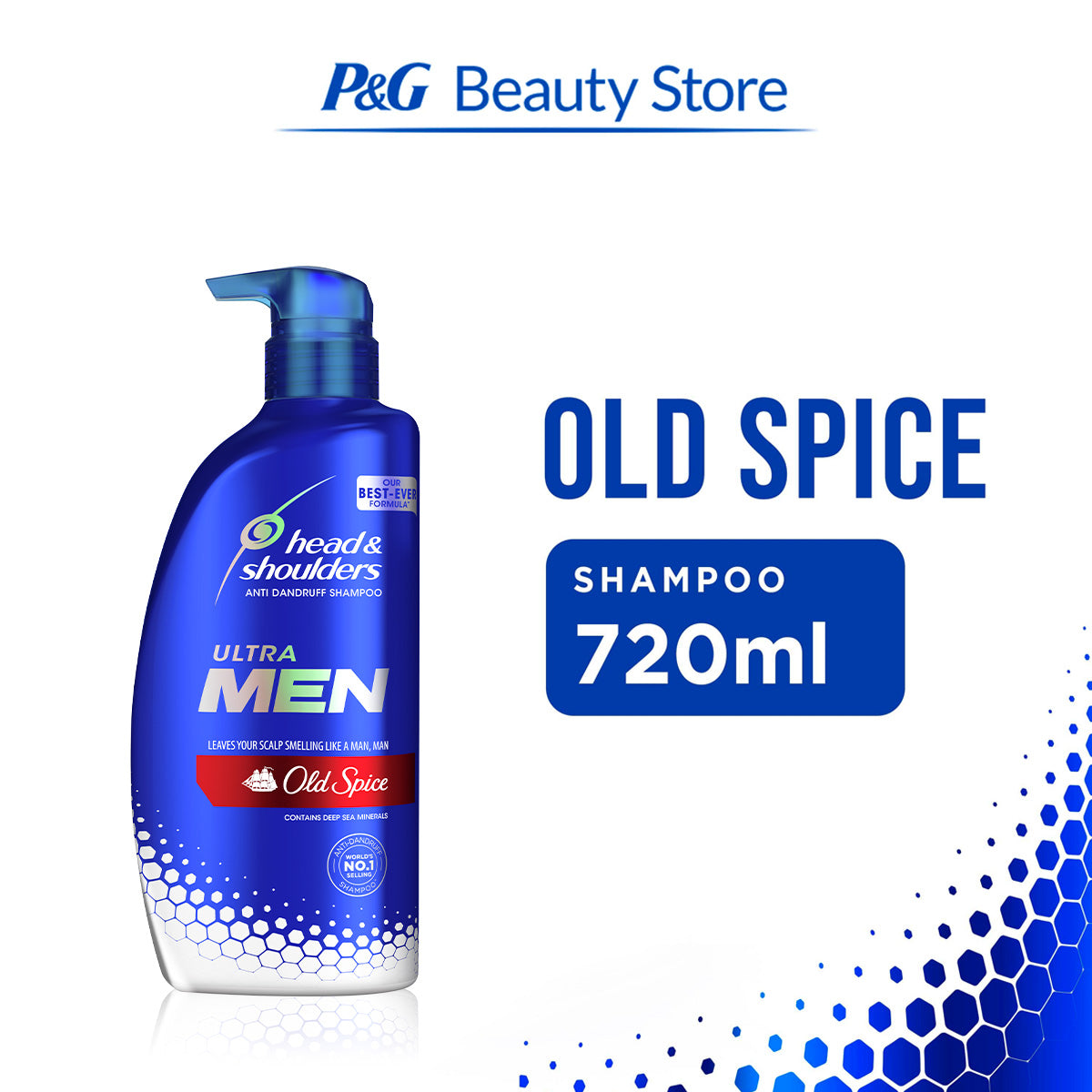 Head & Shoulders Shampoo with Old Spice for Men 720ml [Anti-Dandruff]
