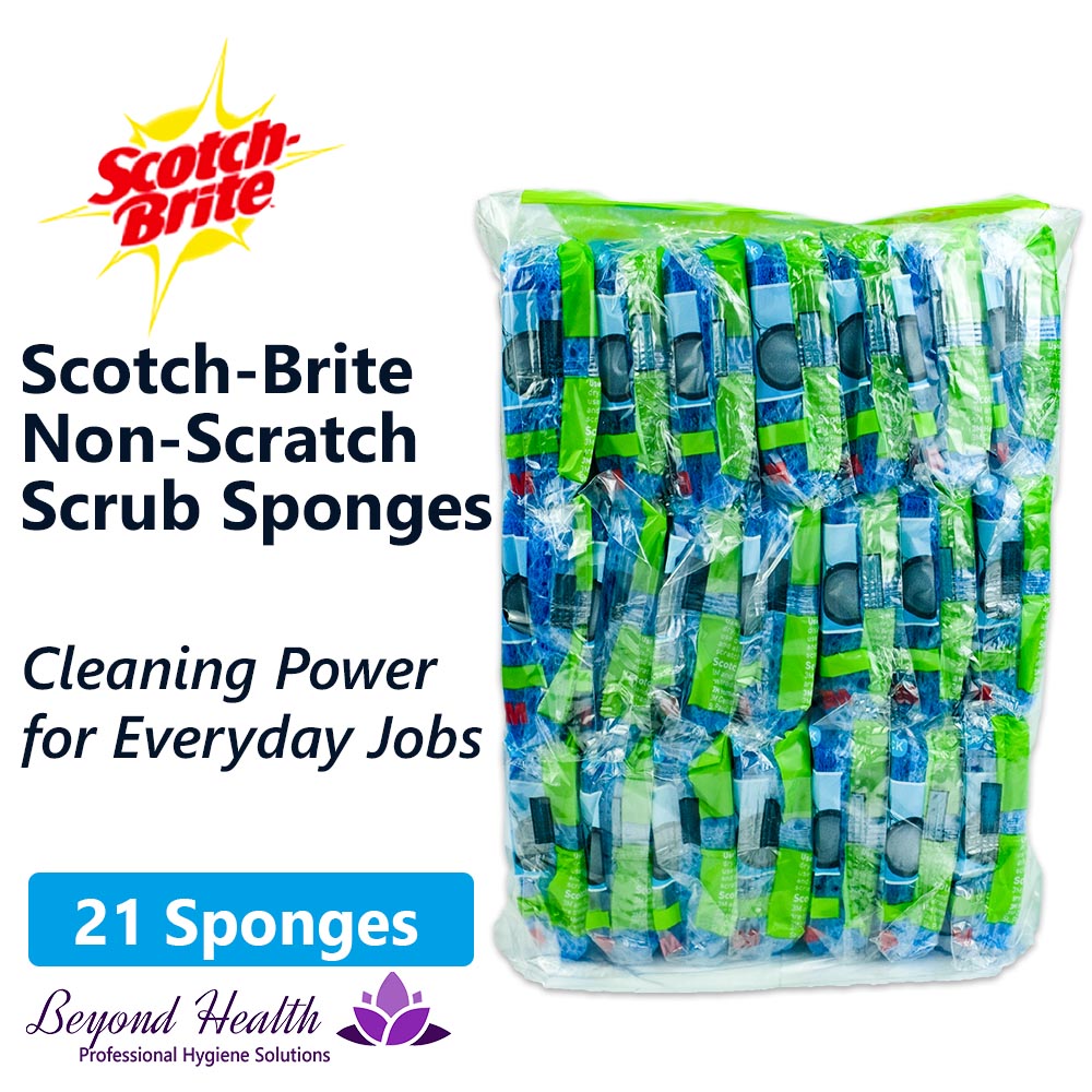 Scotch Brite Non-Scratch Scrub Sponges 21pcs/Pack