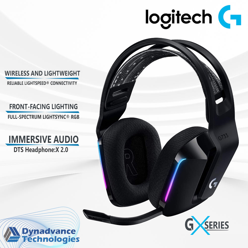 Logitech G733 LIGHTSPEED WIRELESS RGB GAMING HEADSET IMMERSIVE AUDIO