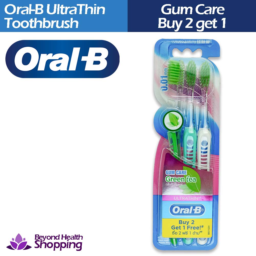 Oral-B Gum Care Green Tea Ultra-Thin Toothbrush Buy 2 Get 1 Free