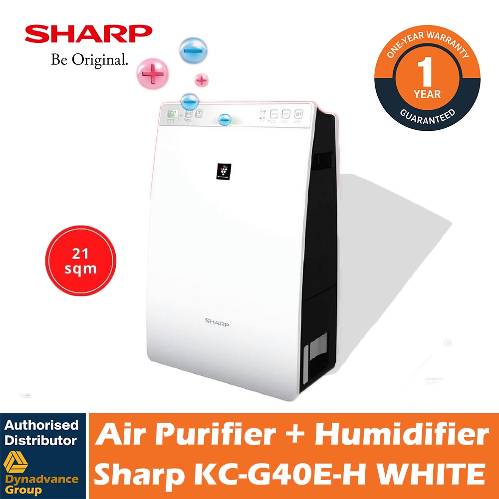 Sharp KC-F30E-W Air Plasmacluster Air Purifier with HUMIDIFIER