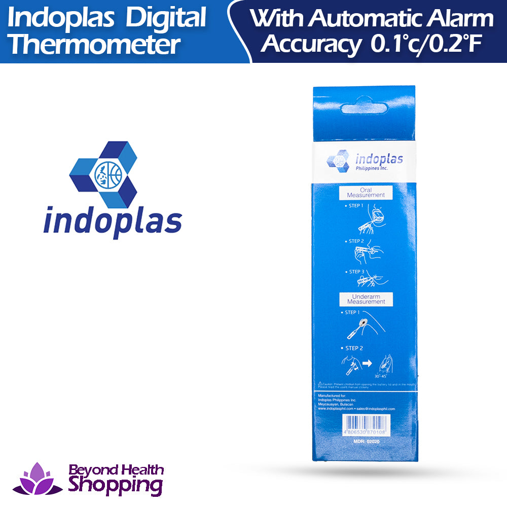 Indoplas Digital Thermometer With Automatic Alarm (1pcs thermometer)