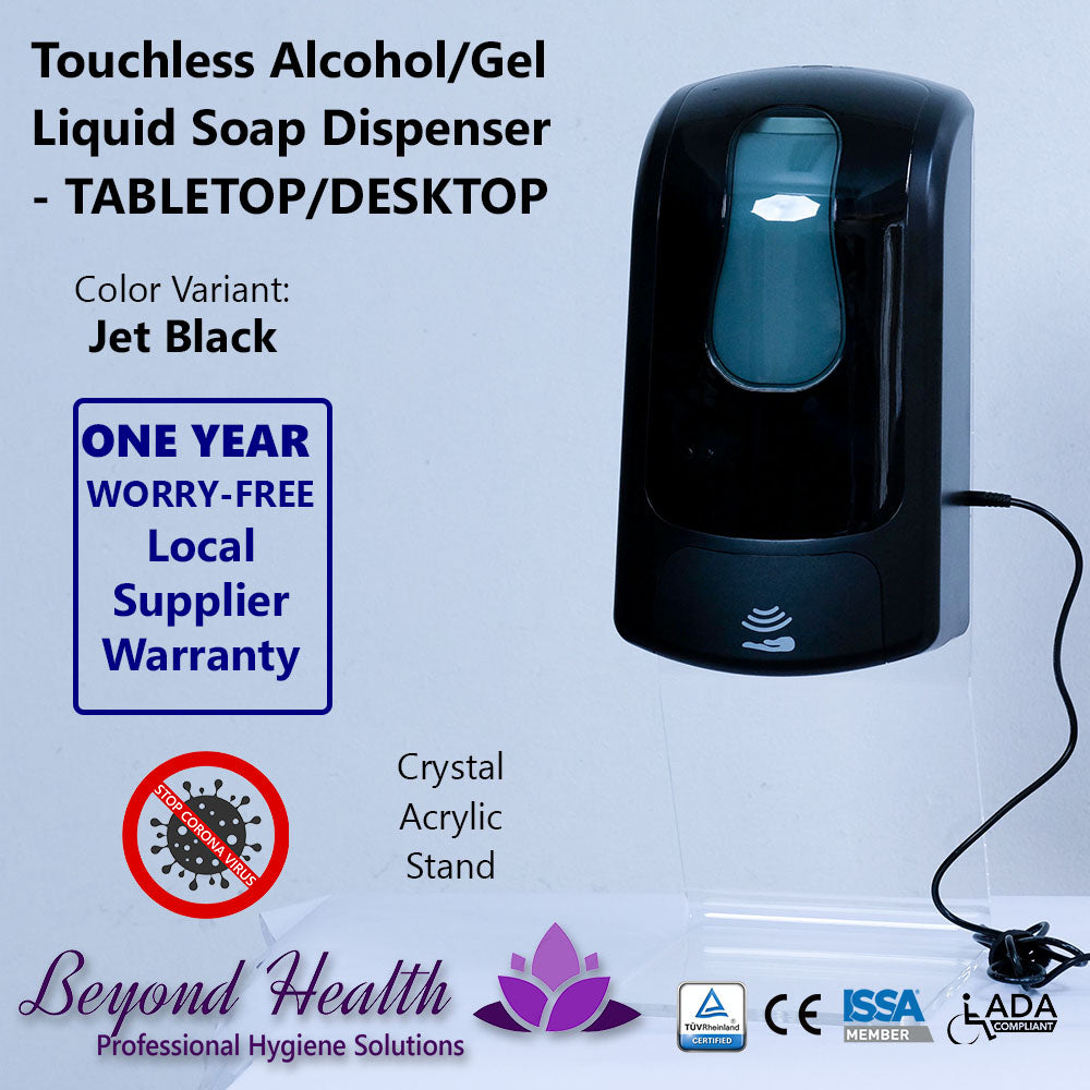 Touchless Alcohol Dispenser Jet Black