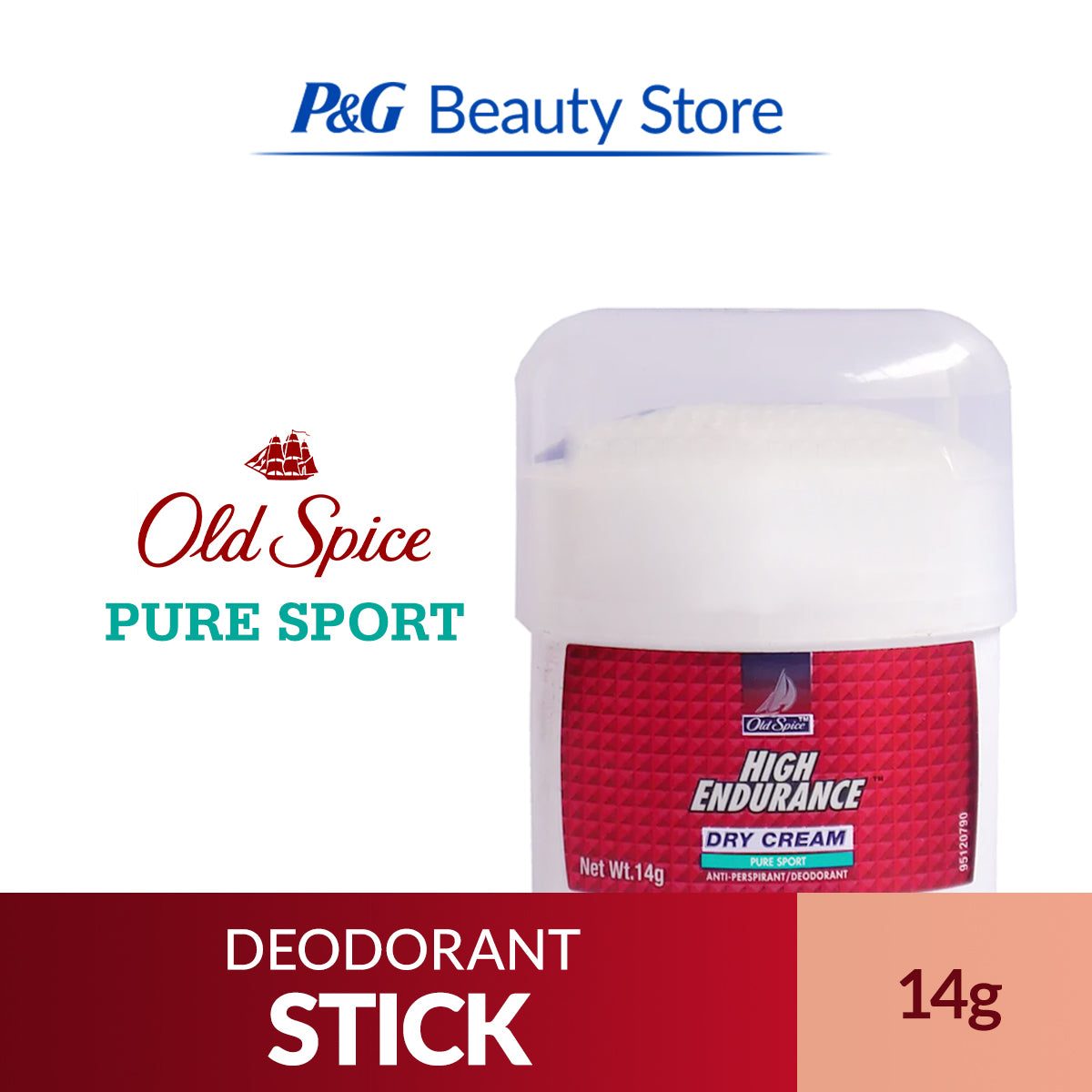 Old Spice High Endurance Cream Deodorant Pure Sport 14g