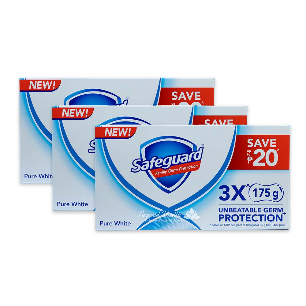 [3X PACK] Safeguard Soap Bar 175g X 3 Bars Pack Family Germ Protection Genuine Safeguard Product