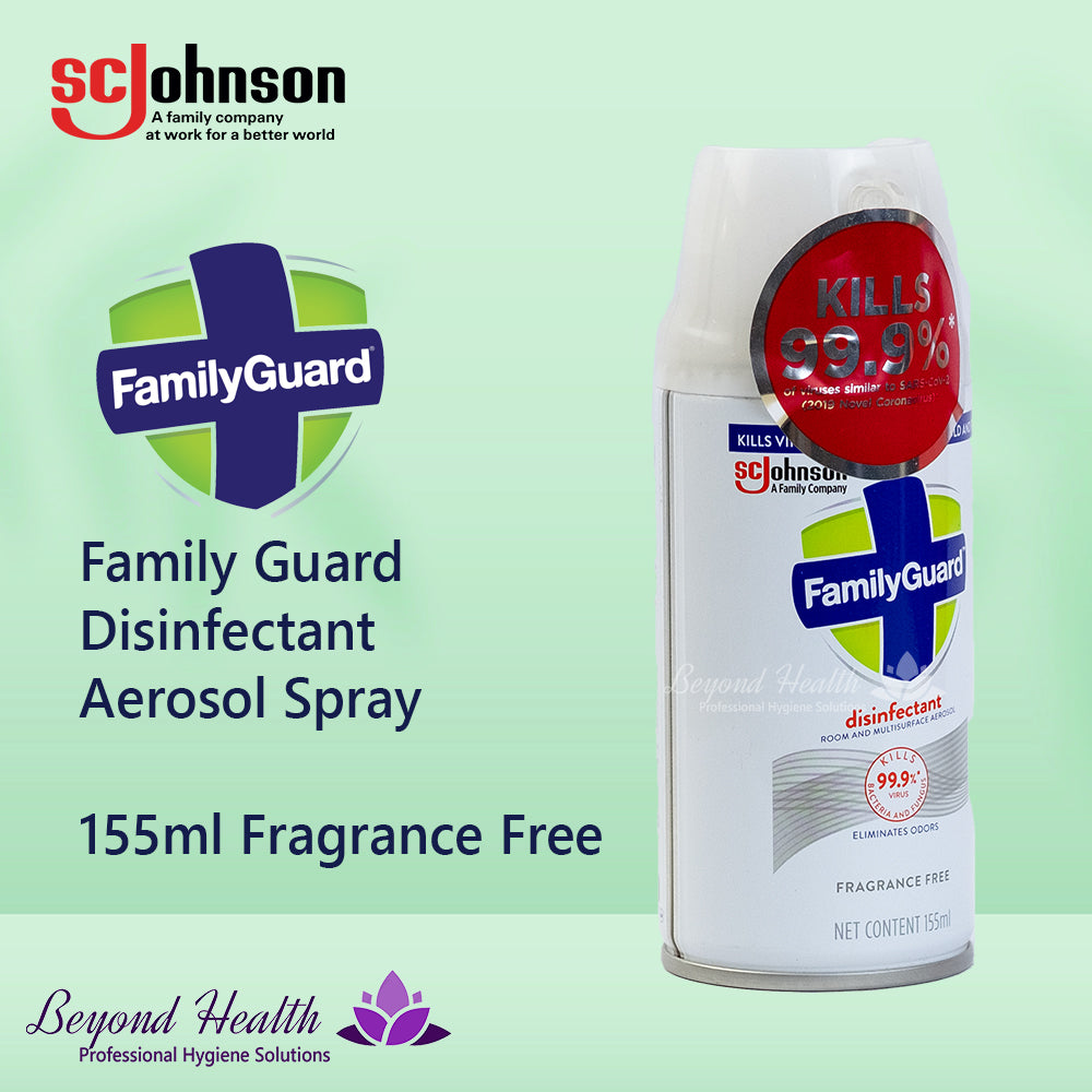 FamilyGuard Disinfectant Aerosol Fragrance Free 155ml Travel Size Disinfectant Spray with Alcohol Big Sale
