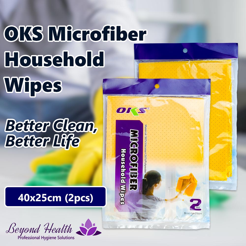 OKS Microfiber Household Wipes 40x25cm (2pcs)