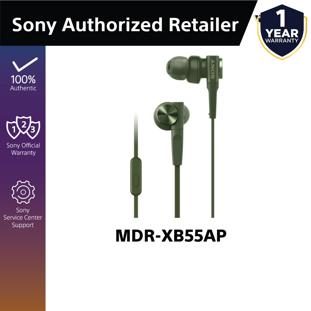 Sony MDR-XB55AP/ MDRXB55AP EXTRA BASS In-Ear Headphones